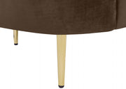 Ritz 85.5" Velvet Upholstered Sofa in Brown - 659Brown-S