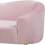 Ritz 85.5" Velvet Upholstered Sofa in Pink - 659Pink-S