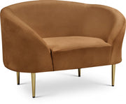 Ritz Velvet Upholstered Chair in Saddle - 659Saddle-C