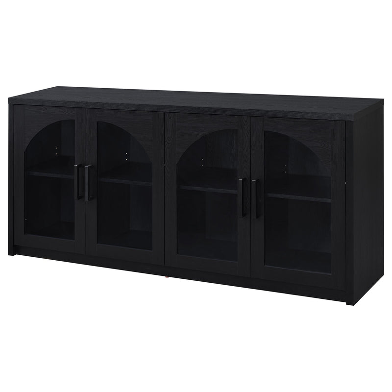 Riva 4-door Dining Sideboard Buffet Storage Credenza Black - 103895