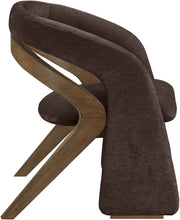 Riven Performance Fabric Upholstered Dining Chair in Brown - 77056Brown-C