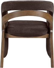 Riven Performance Fabric Upholstered Dining Chair in Brown - 77056Brown-C