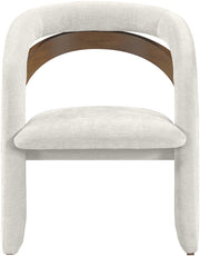 Riven Performance Fabric Upholstered Dining Chair in Cream - 77056Cream-C