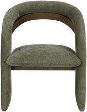 Riven Performance Fabric Upholstered Dining Chair in Green - 77056Green-C