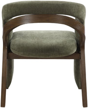 Riven Performance Fabric Upholstered Dining Chair in Green - 77056Green-C