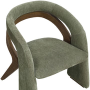 Riven Performance Fabric Upholstered Dining Chair in Green - 77056Green-C