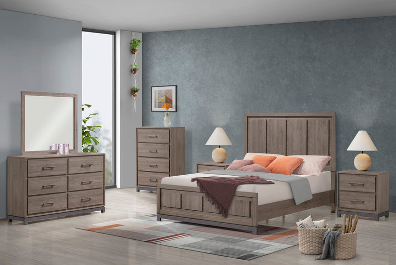 River Brown King Panel Bed - Gate FurnitureKing Bed