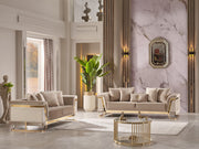 Rixos 3-pieces (Sofa & Loveseat & Chair) Livingroom Set Beige in Beige - 101-RIX-NSIE30-321