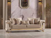 Rixos 3-pieces (Sofa & Loveseat & Chair) Livingroom Set Beige in Beige - 101-RIX-NSIE30-321