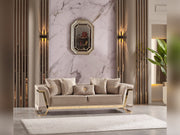 Rixos 3-pieces (Sofa & Loveseat & Chair) Livingroom Set Beige in Beige - 101-RIX-NSIE30-321