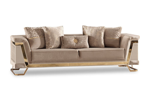 Rixos Stationary Sofa Beige in Beige - 101-RIX-NSIE30-3