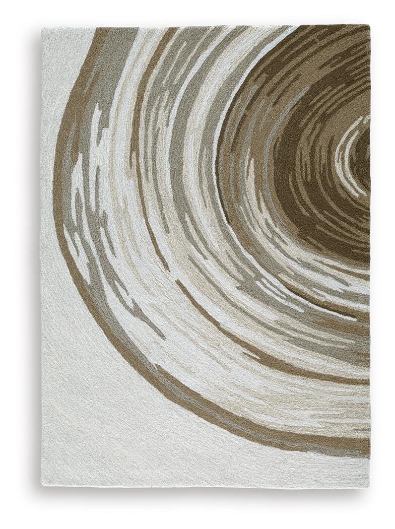 Rizwana Ivory/Brown/Gray 5' x 7' Area Rug - R407762