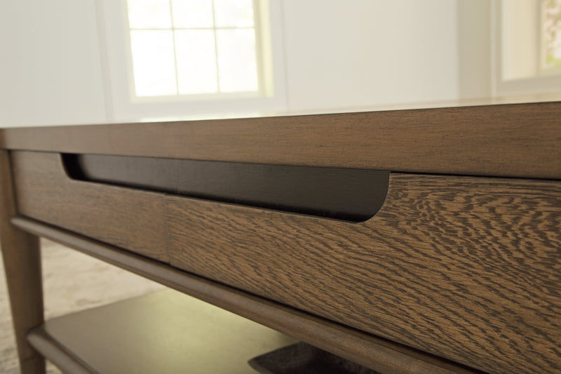 Roanhowe Coffee Table with 1 End Table in Brown - PKG016518