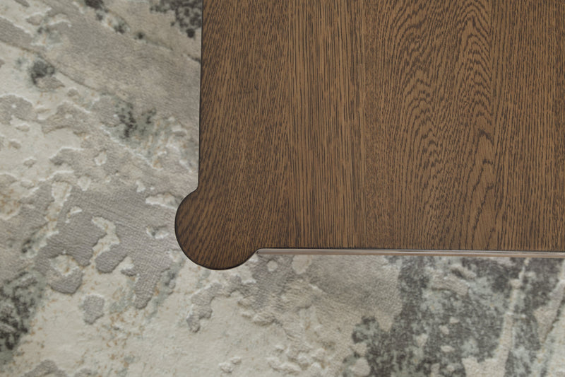 Roanhowe Coffee Table with 1 End Table in Brown - PKG016518