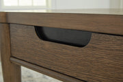 Roanhowe Coffee Table with 1 End Table in Brown - PKG016518