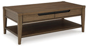 Roanhowe Coffee Table with 1 End Table in Brown - PKG016518