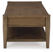 Roanhowe Coffee Table with 1 End Table in Brown - PKG016518