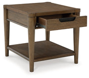 Roanhowe Coffee Table with 1 End Table in Brown - PKG016518