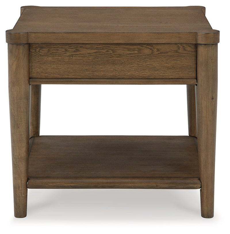 Roanhowe Coffee Table with 1 End Table in Brown - PKG016518