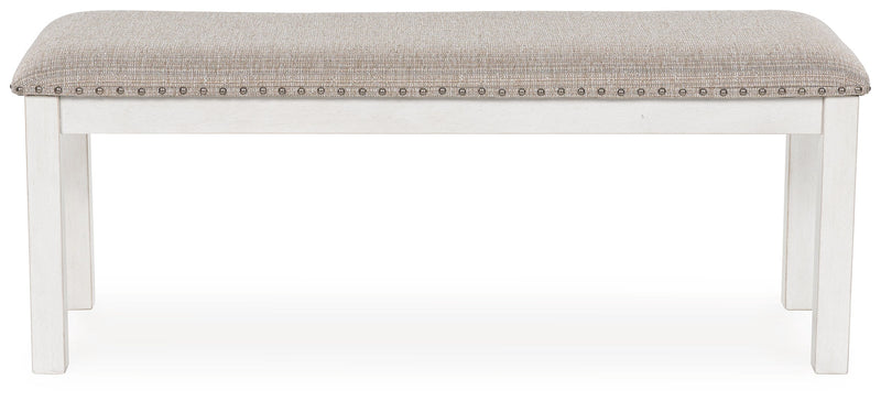 Robbinsdale Antique White 48" Dining Bench - Gate FurnitureBenches