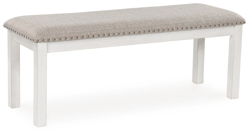Robbinsdale Antique White 48" Dining Bench - Gate FurnitureBenches