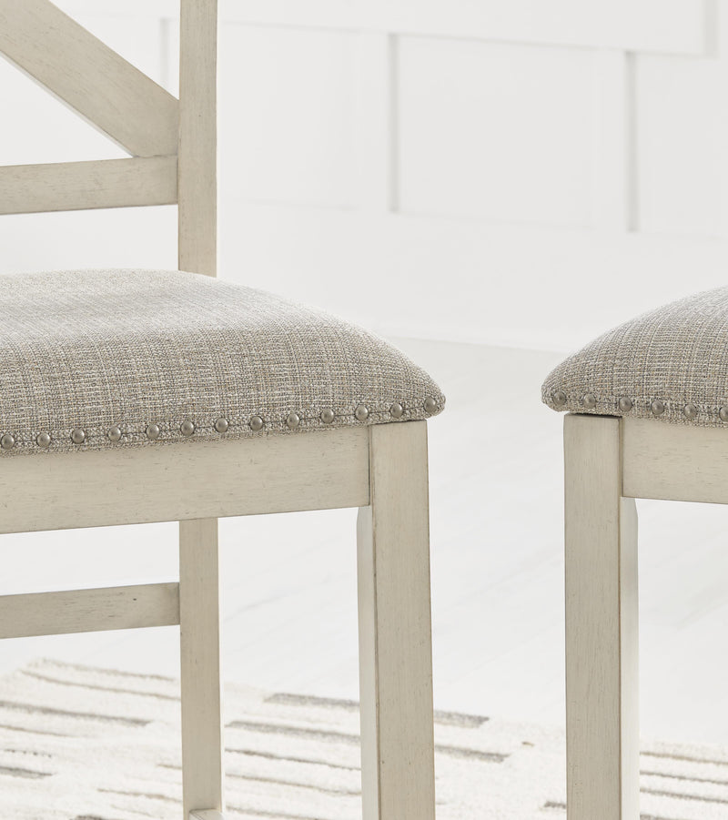 Robbinsdale Antique White Barstool (Set of 2) - D642-124X2