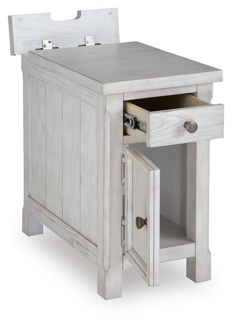 Robbinsdale Antique White Chairside End Table - T729-7
