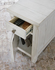 Robbinsdale Antique White Chairside End Table - T729-7