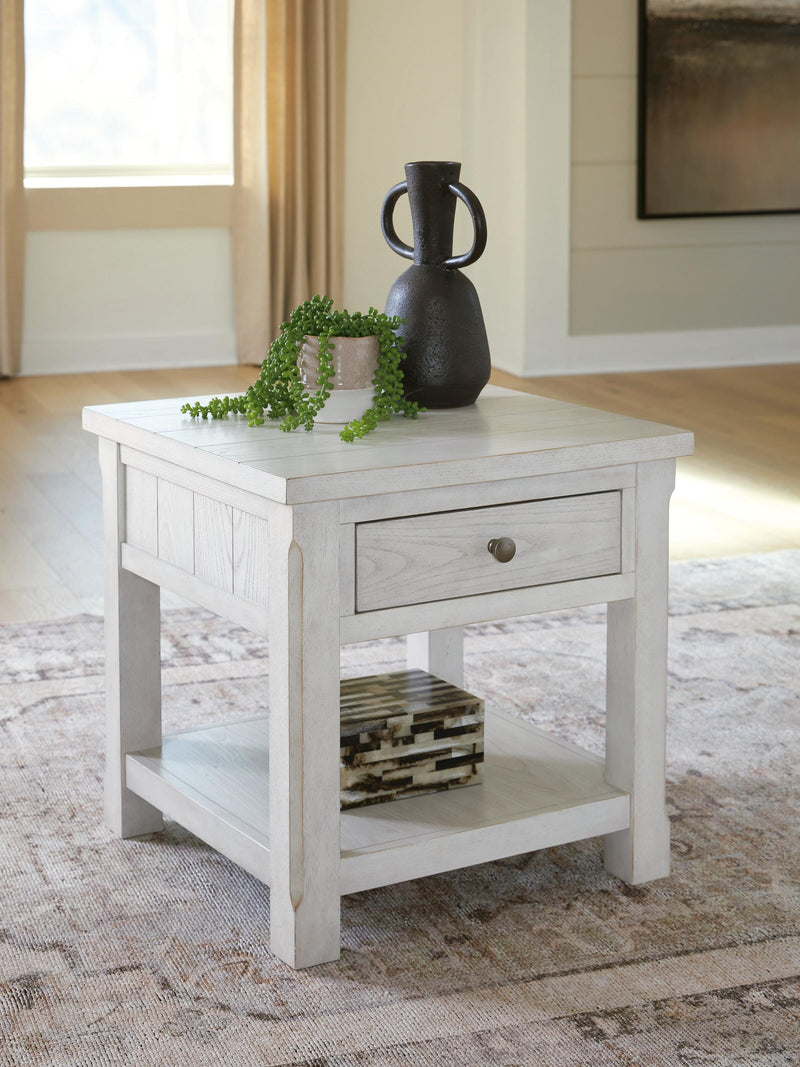 Robbinsdale Antique White End Table - T729-2