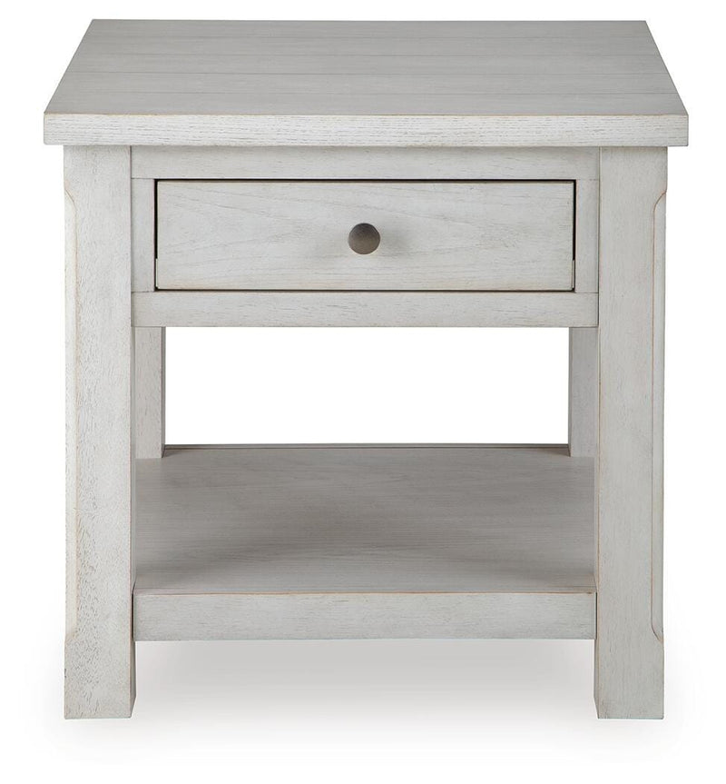Robbinsdale Antique White End Table - T729-2