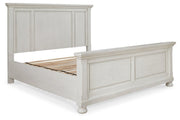 Robbinsdale Antique White King Panel Bed - Gate FurnitureKing Bed
