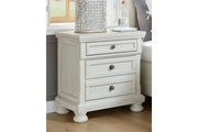 Robbinsdale Antique White Nightstand - Gate FurnitureNightstand