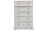 Robbinsdale Antique White Panel Storage Bedroom Set - Gate FurnitureBedroom Set