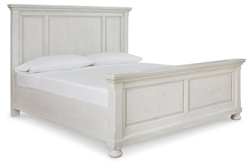 Robbinsdale Antique White Queen Panel Bed - Gate FurnitureQueen Bed