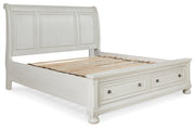 Robbinsdale Antique White Sleigh Storage Bedroom Set - Gate FurnitureBedroom Set