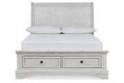 Robbinsdale Antique White Sleigh Storage Bedroom Set - Gate FurnitureYouth Bedroom Set