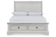 Robbinsdale Antique White Sleigh Storage Bedroom Set - Gate FurnitureYouth Bedroom Set