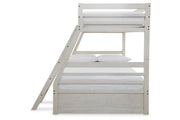 Robbinsdale Antique White Twin over Full Bunk Bed - Gate FurnitureBunk Bed