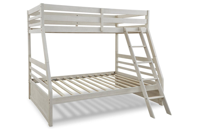 Robbinsdale Antique White Twin over Full Bunk Bed - Gate FurnitureBunk Bed