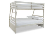 Robbinsdale Antique White Twin over Full Bunk Bed - Gate FurnitureBunk Bed