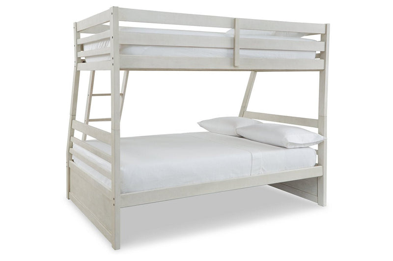Robbinsdale Antique White Twin over Full Bunk Bed - Gate FurnitureBunk Bed