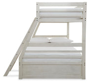 Robbinsdale Antique White Twin over Full Bunk Bed, Dresser and Chest - B742B32