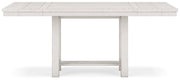 Robbinsdale Antique White Counter Height Dining Table and 6 Barstools and Bench with Storage from Ashley - Luna Furniture