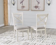 Robbinsdale Dining Table and 6 Chairs and Bench with Storage in Antique White - PKG020818