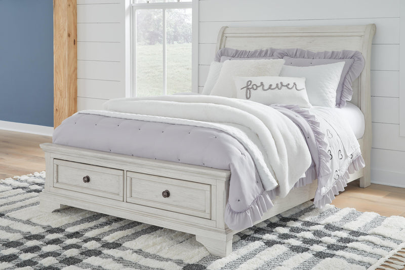 Robbinsdale Full Sleigh Storage Bed, Chest and Nightstand - B742B48