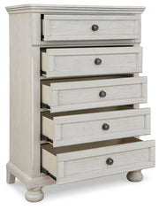 Robbinsdale Full Sleigh Storage Bed, Chest and Nightstand - B742B48