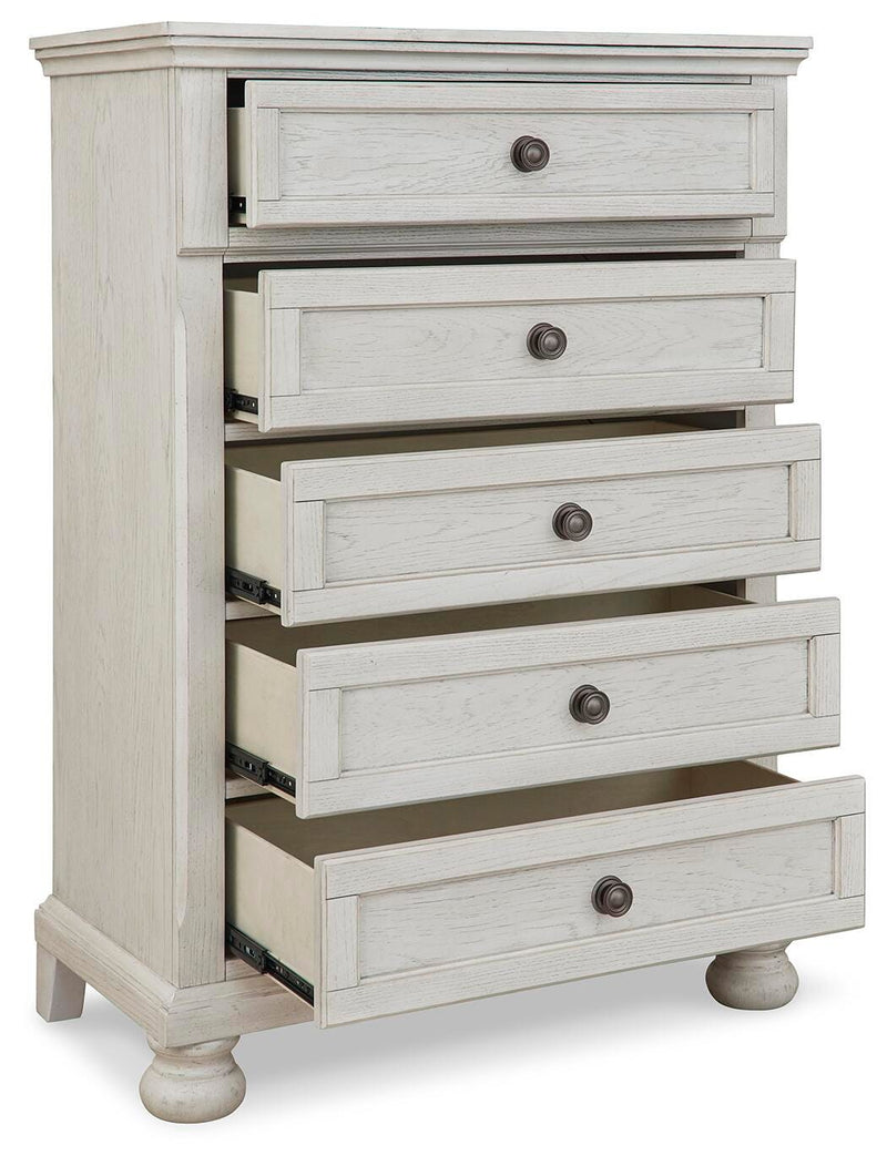 Robbinsdale Full Sleigh Storage Bed, Chest and Nightstand - B742B48
