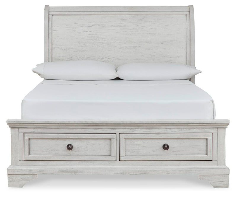 Robbinsdale Full Sleigh Storage Bed, Chest and Nightstand - B742B48