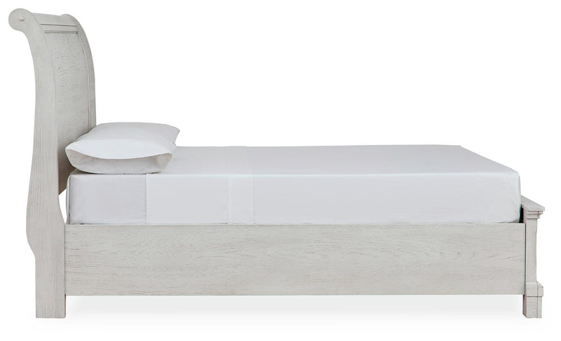 Robbinsdale Full Sleigh Storage Bed, Chest and Nightstand - B742B48