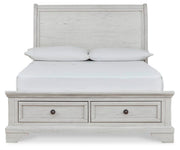 Robbinsdale Full Sleigh Storage Bed, Dresser and Mirror - B742B15